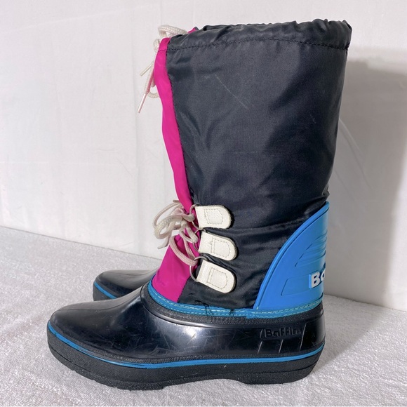 Vintage Baffin Black Pink Blue Winter Boots 11 - Picture 3 of 16